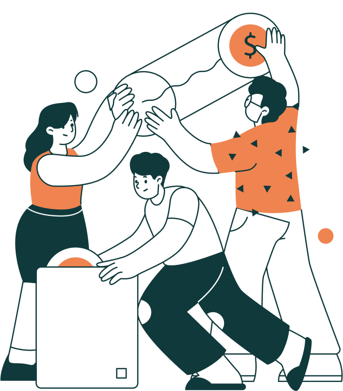 team illustration