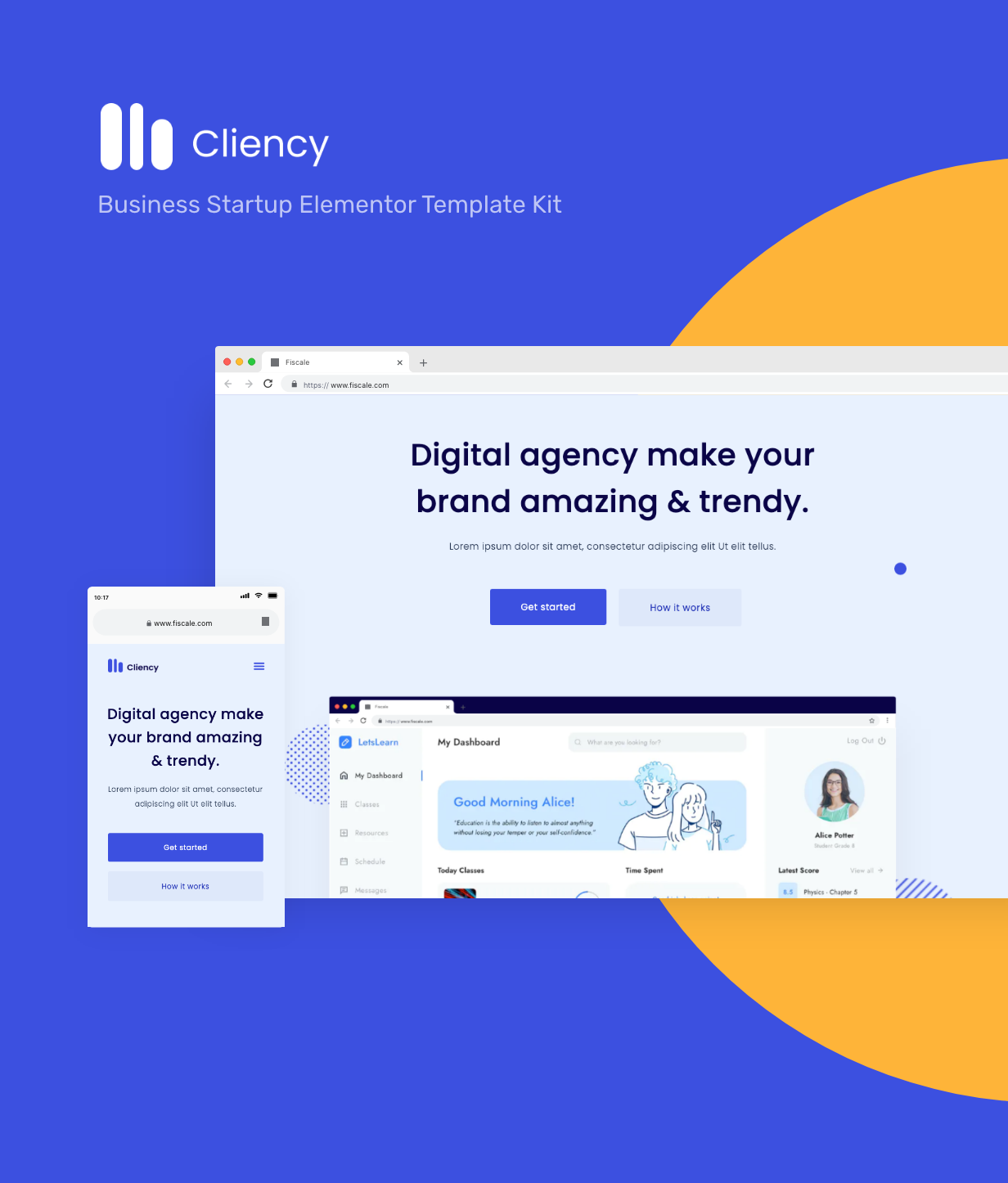 Clientcy | Business & Startup Elementor Template Kit - 1