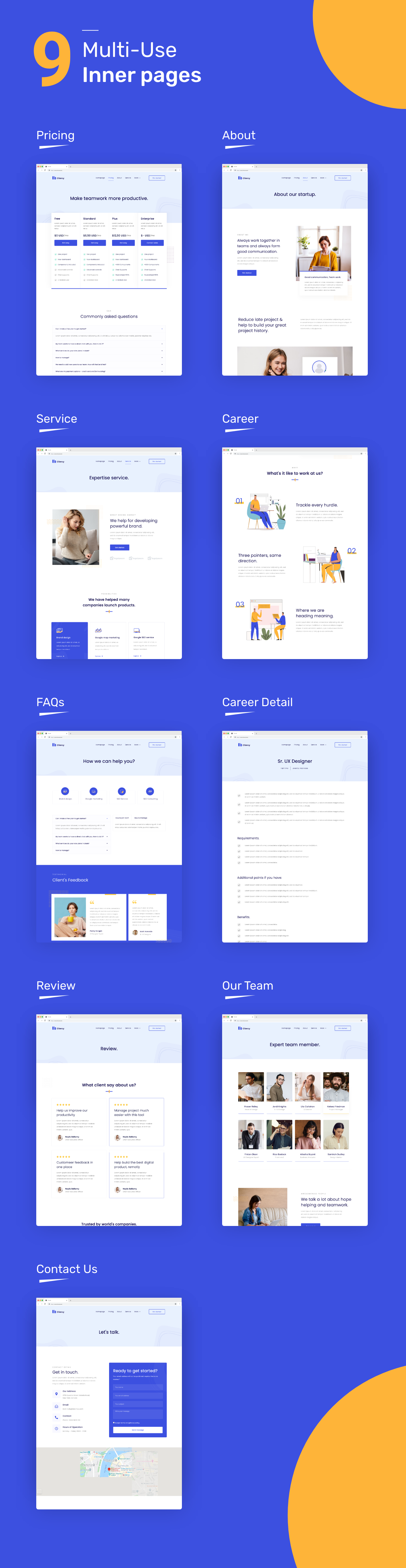 Clientcy | Business & Startup Elementor Template Kit - 2
