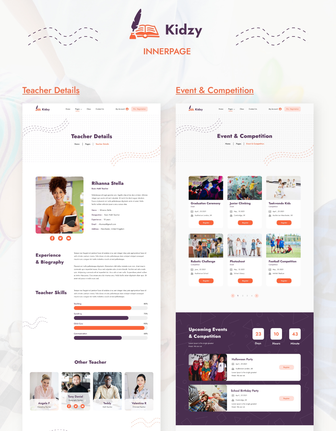 Kidzy - Elementary School Website Template Kit - 4