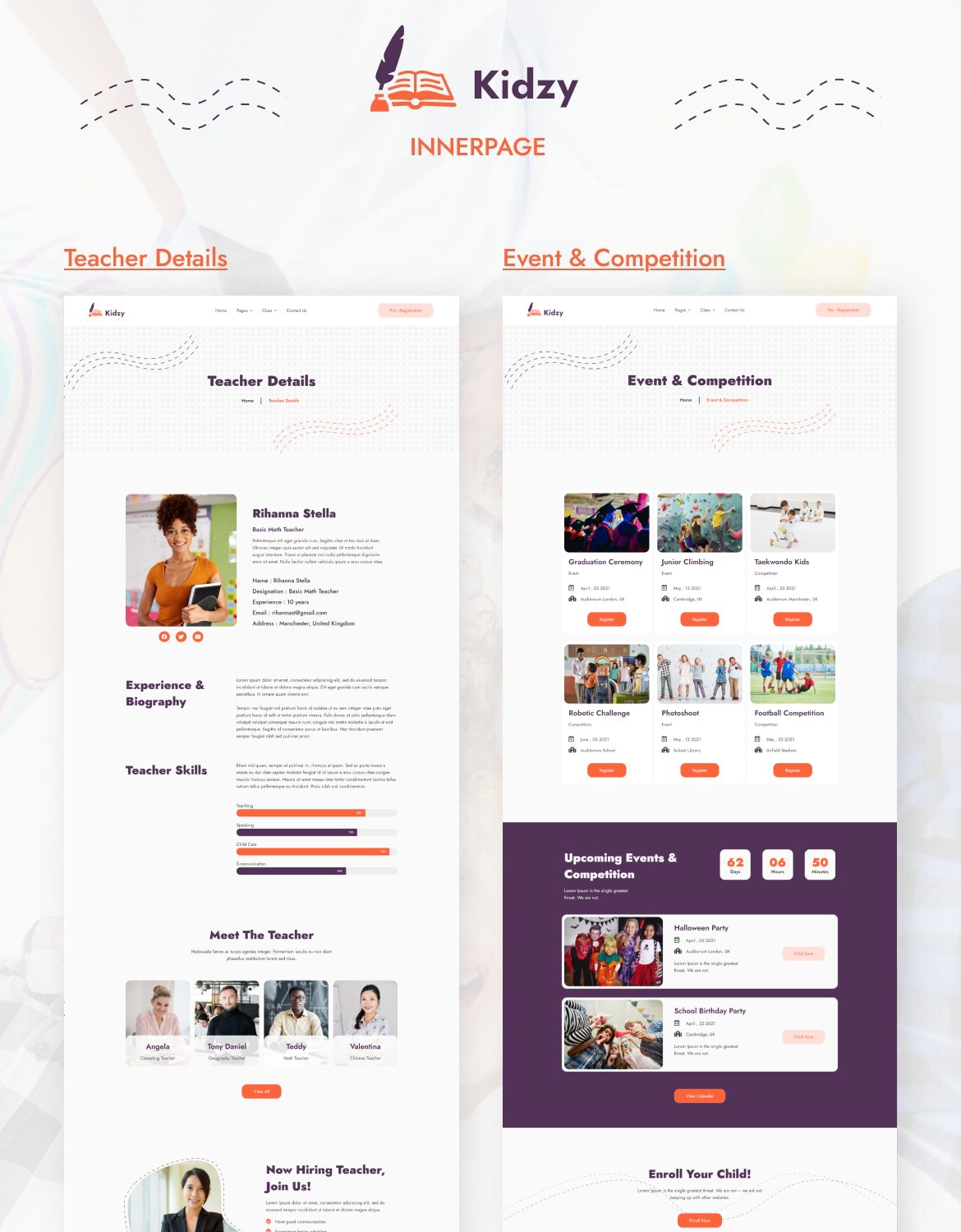 Kidzy | Elementary School Elementor Template Kit - 4