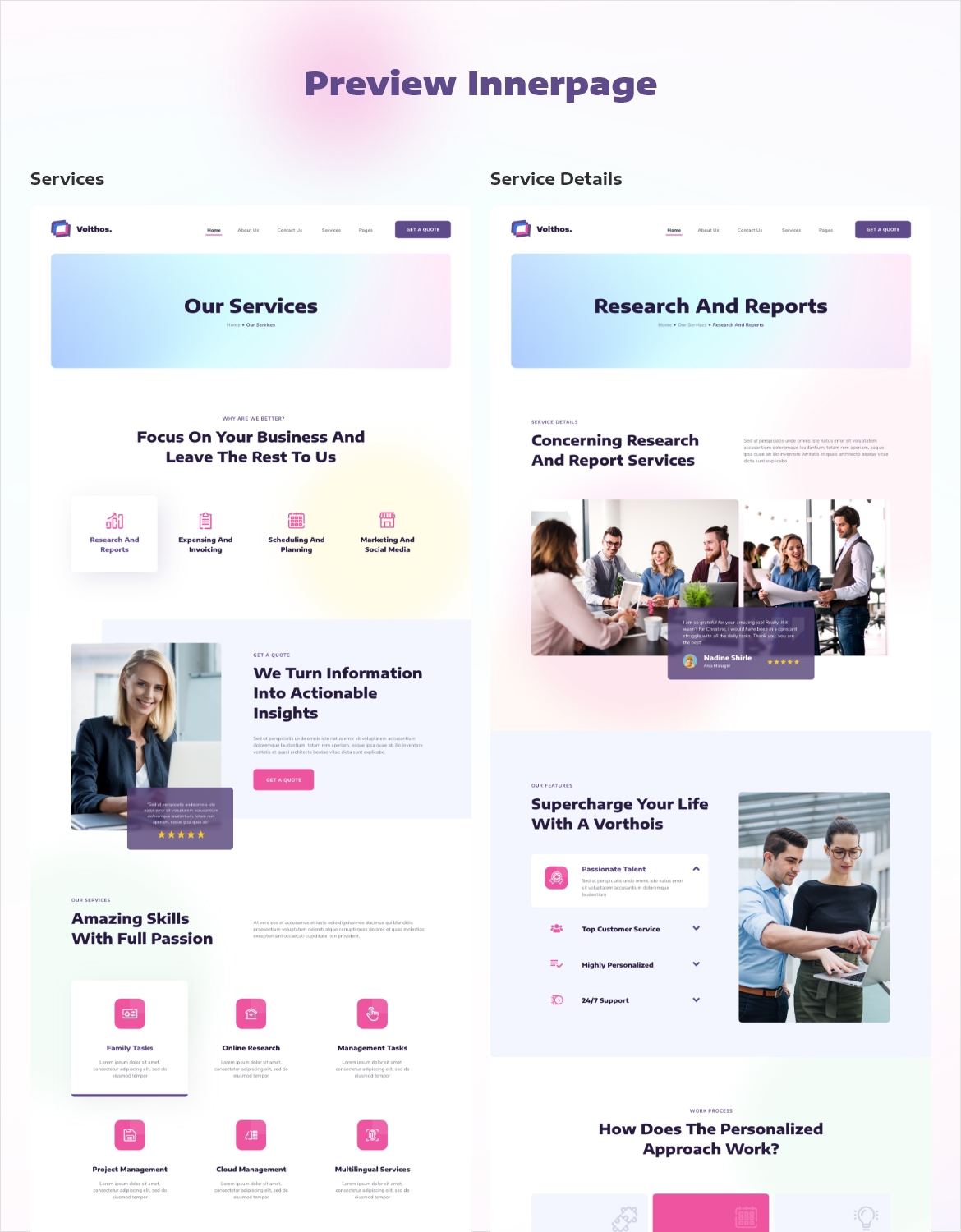 Voithos - Virtual Assistant Website Template - 3