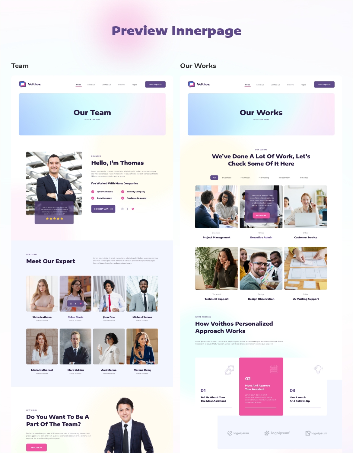 Voithos - Virtual Assistant Website Template - 4