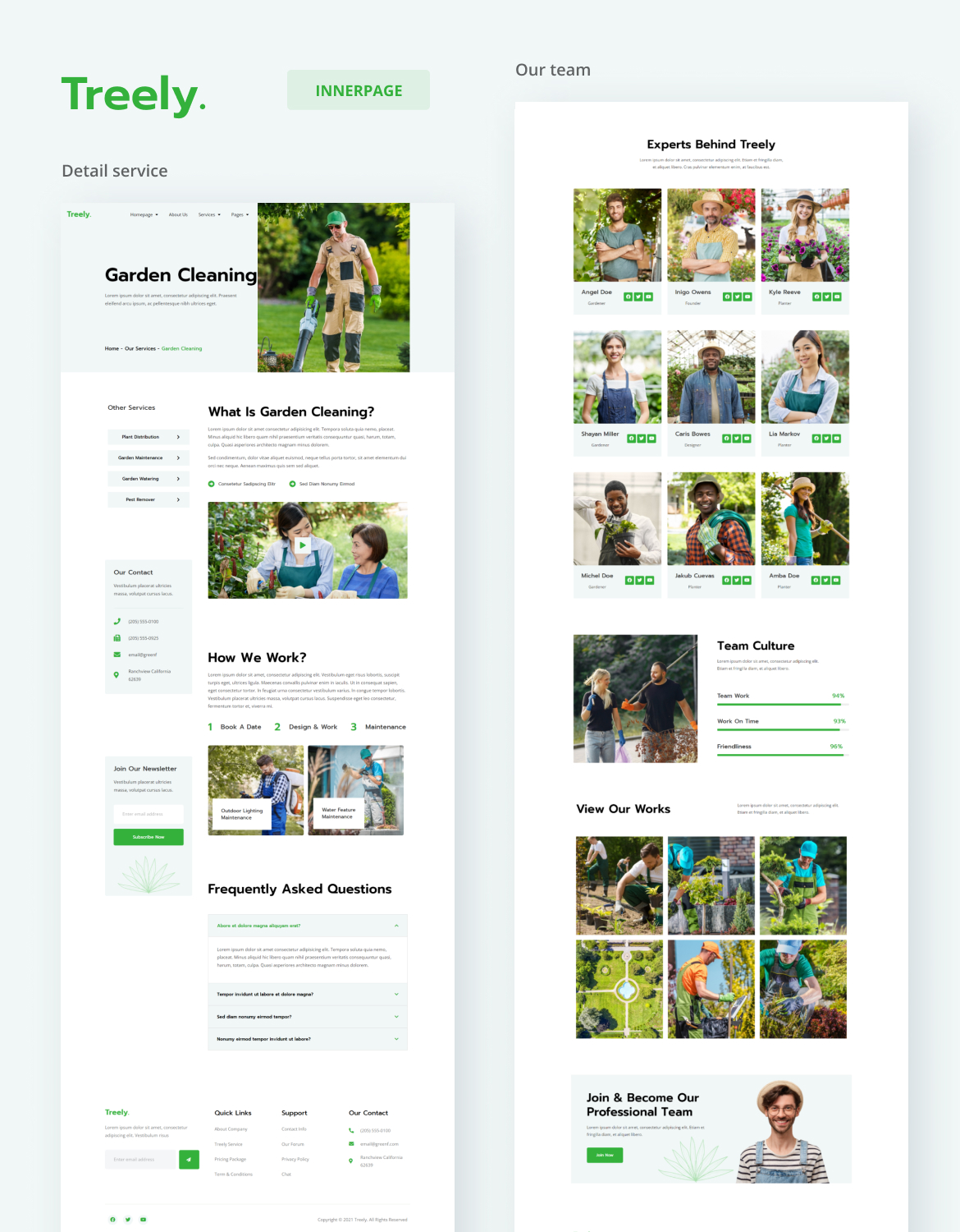 Treely | Landscape & Gardening Elementor Template Kit - 3