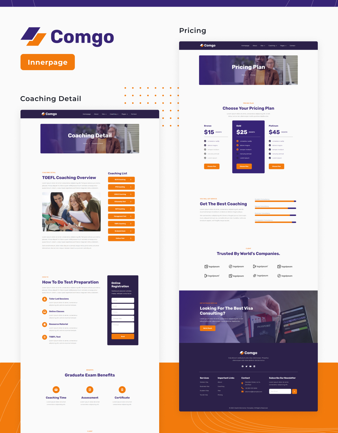 Comgo | Immigration & Visa Consulting Elementor Template Kit - 4
