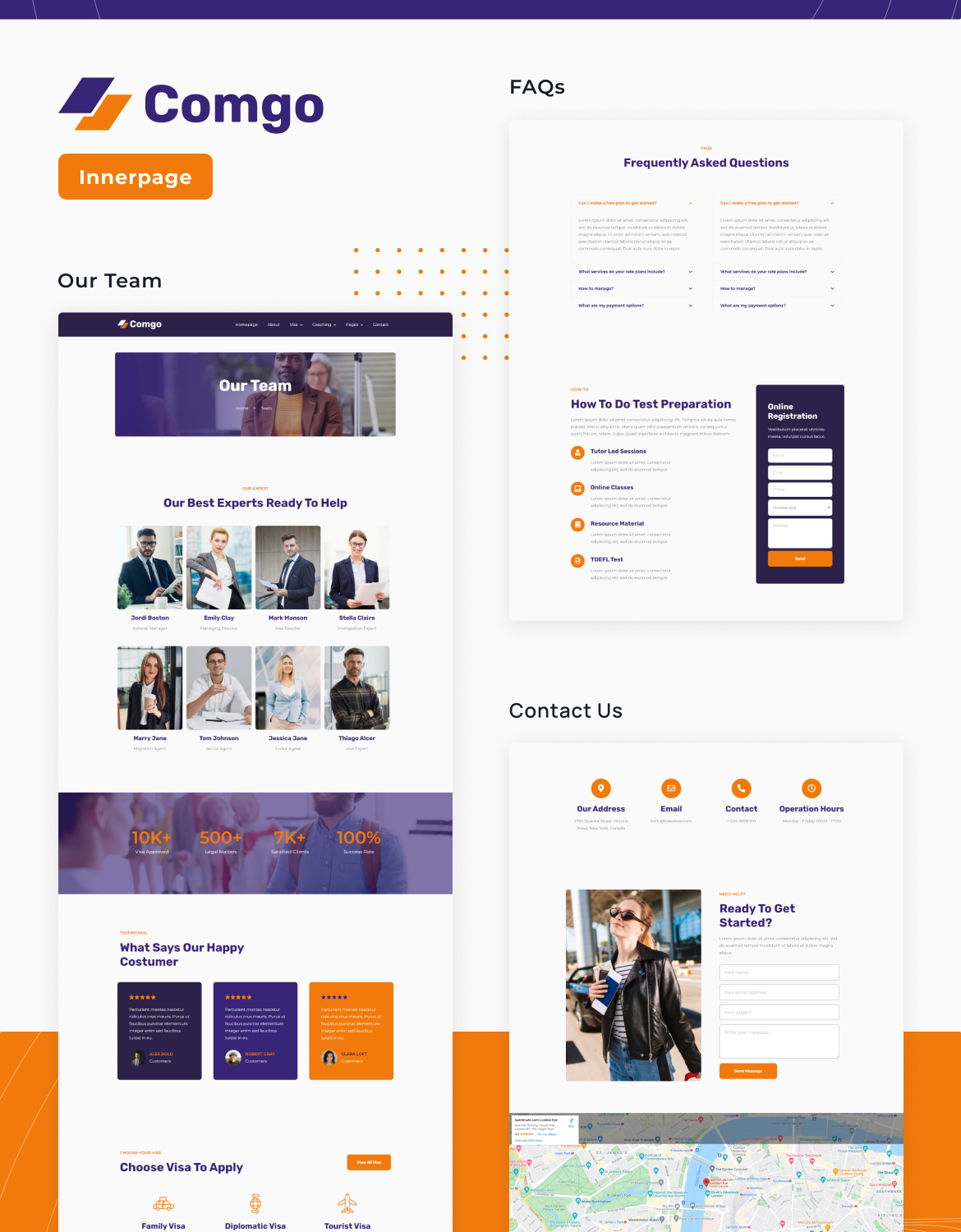 Comgo | Immigration & Visa Consulting Elementor Template Kit - 5