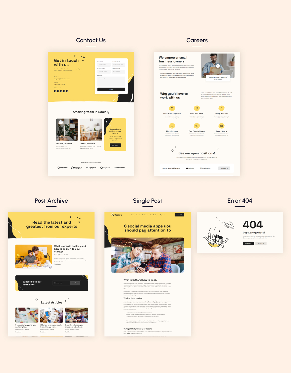 Socialy | Social Media Marketing Agency Elementor Template Kit - 3