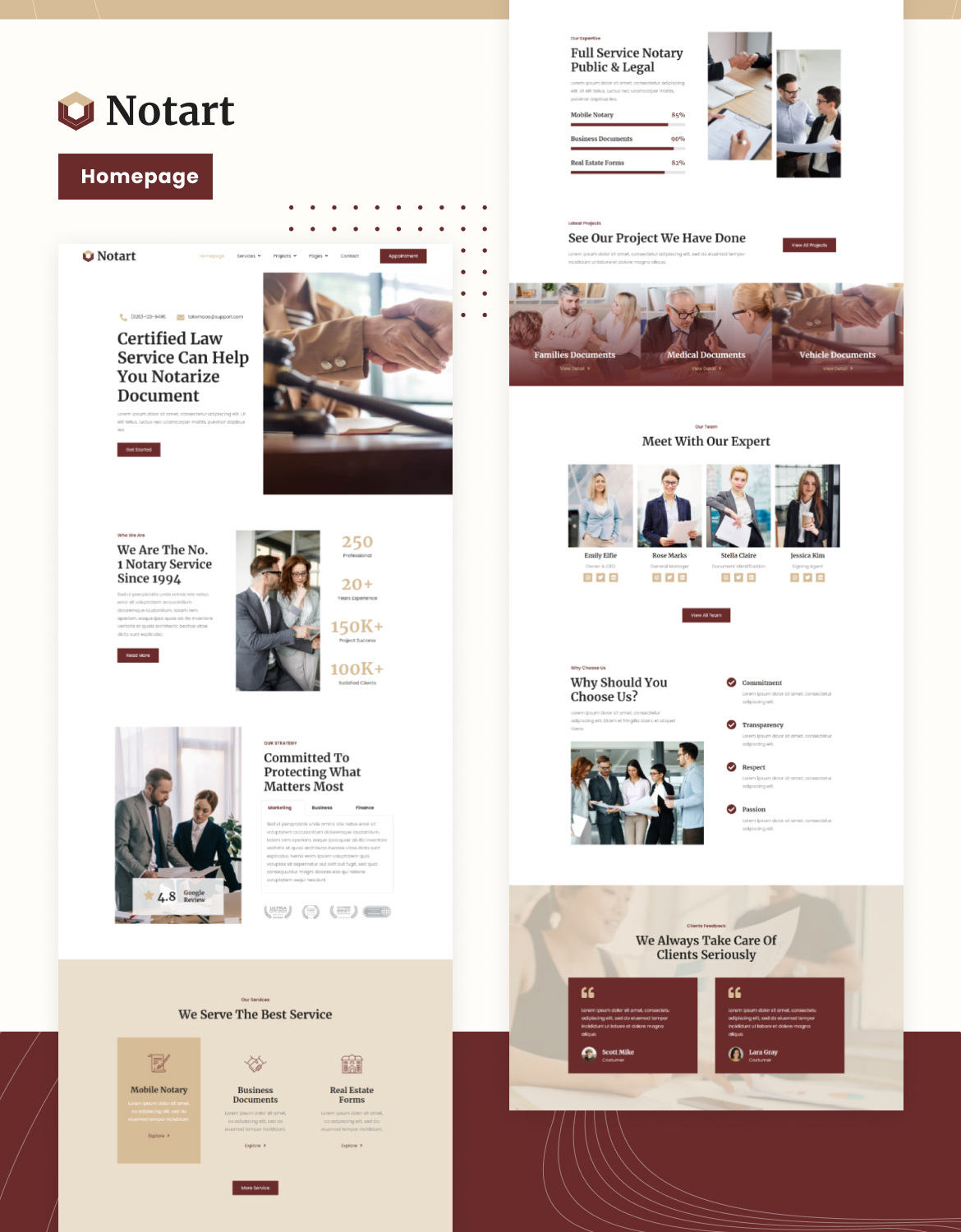 Notart | Notary Public & Legal Services Elementor Template Kit - 1