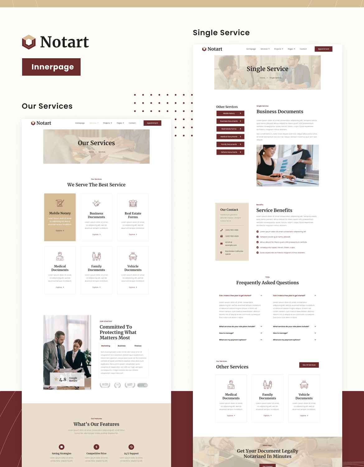 Notart | Notary Public & Legal Services Elementor Template Kit - 3