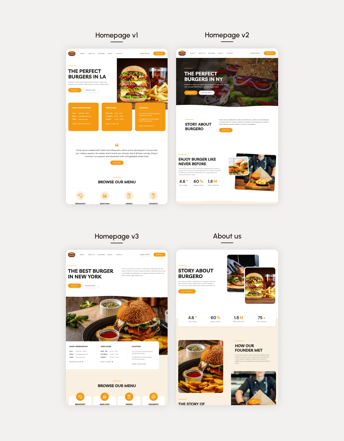 Burgero | Burger & Fast Food Restaurant Elementor Template Kit - 1