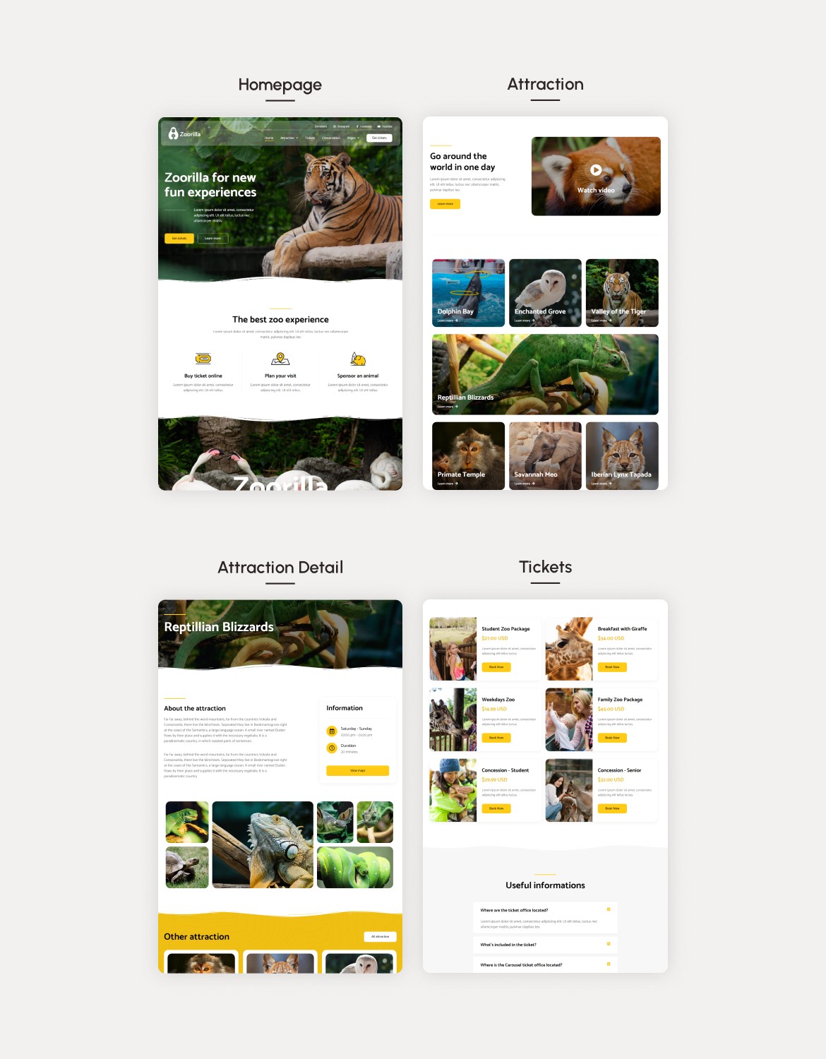 Zoorilla | Safari & Zoo Elementor Template Kit - 1