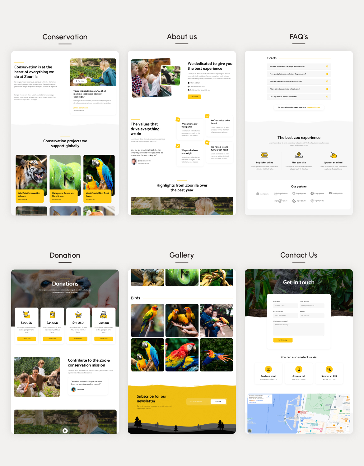 Zoorilla | Safari & Zoo Elementor Template Kit - 2